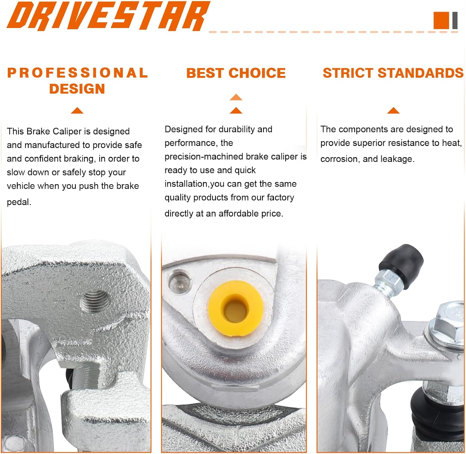 DRIVESTAR 19B3131 New Rear Left Disc Brake Caliper