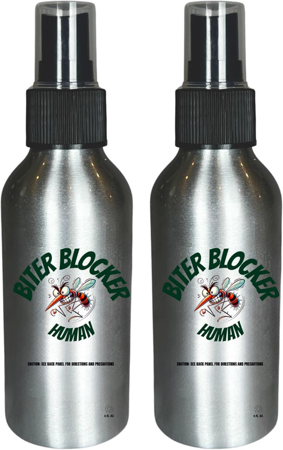 Biter Blocker On-Body Bug Spray for Outdoor Use | Plant-Based Formula with Lemon Balm, Rose Oil, Frankincense & Cedarwood | Vegan, Non-GMO & Skin-Friendly | 2 Bottles