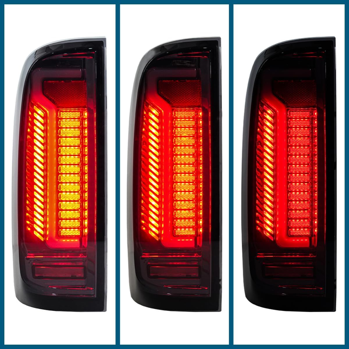 LED Tail Lights Pair Compatible with 2015-2022 Chevy Chevrolet Colorado GMC Canyon Base/WT/LT/Z71 Pickup Truck Taillights Brake Lamps Running Lights Turn Signals Back Lights Reverse Lights