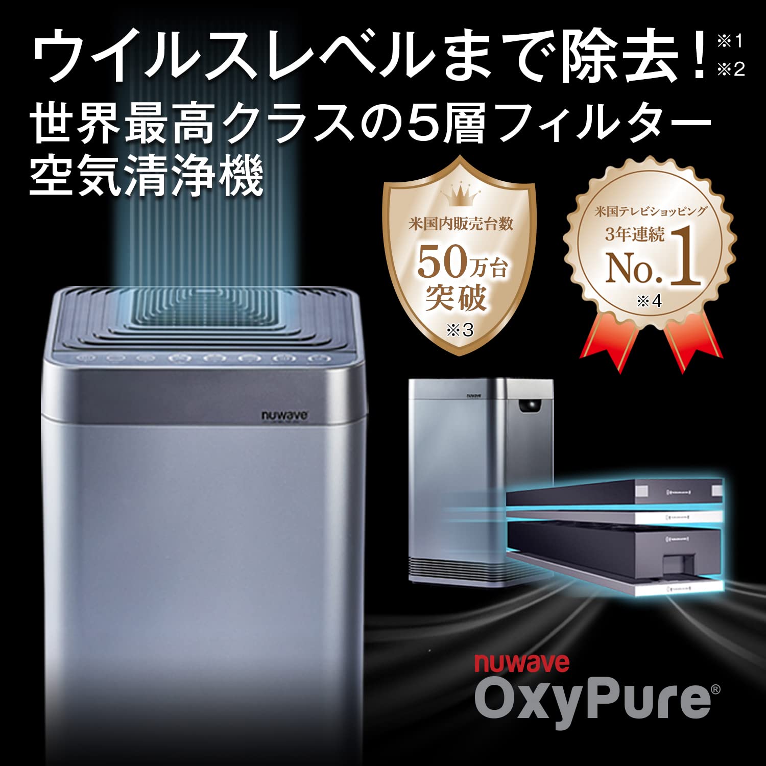 ダークブラウン 茶色 オキシピュア HEPA/カーボンフィルターセットOXP