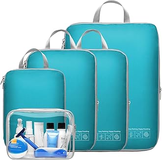 Cambond Packing Cubes for Travel Women - 2 Set/3 Set/5 Set/6 Set Packing Cubes for Carry on Suitcases, Lightweight Travel Bags Organizer for Luggage, Suitcase Organizer Bags Travel Accessories