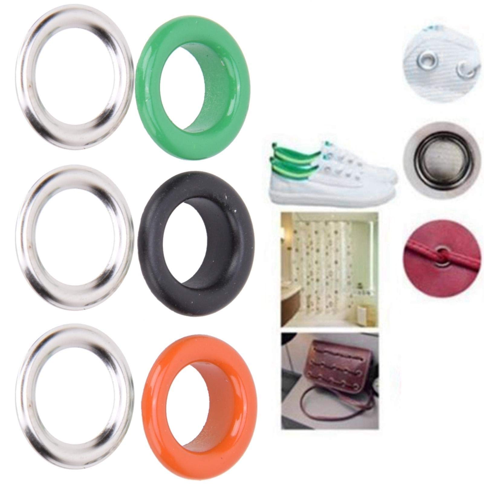 Lungo Barile Ottone Occhielli Con Rondella Accessori IN Pelle - Foto 3