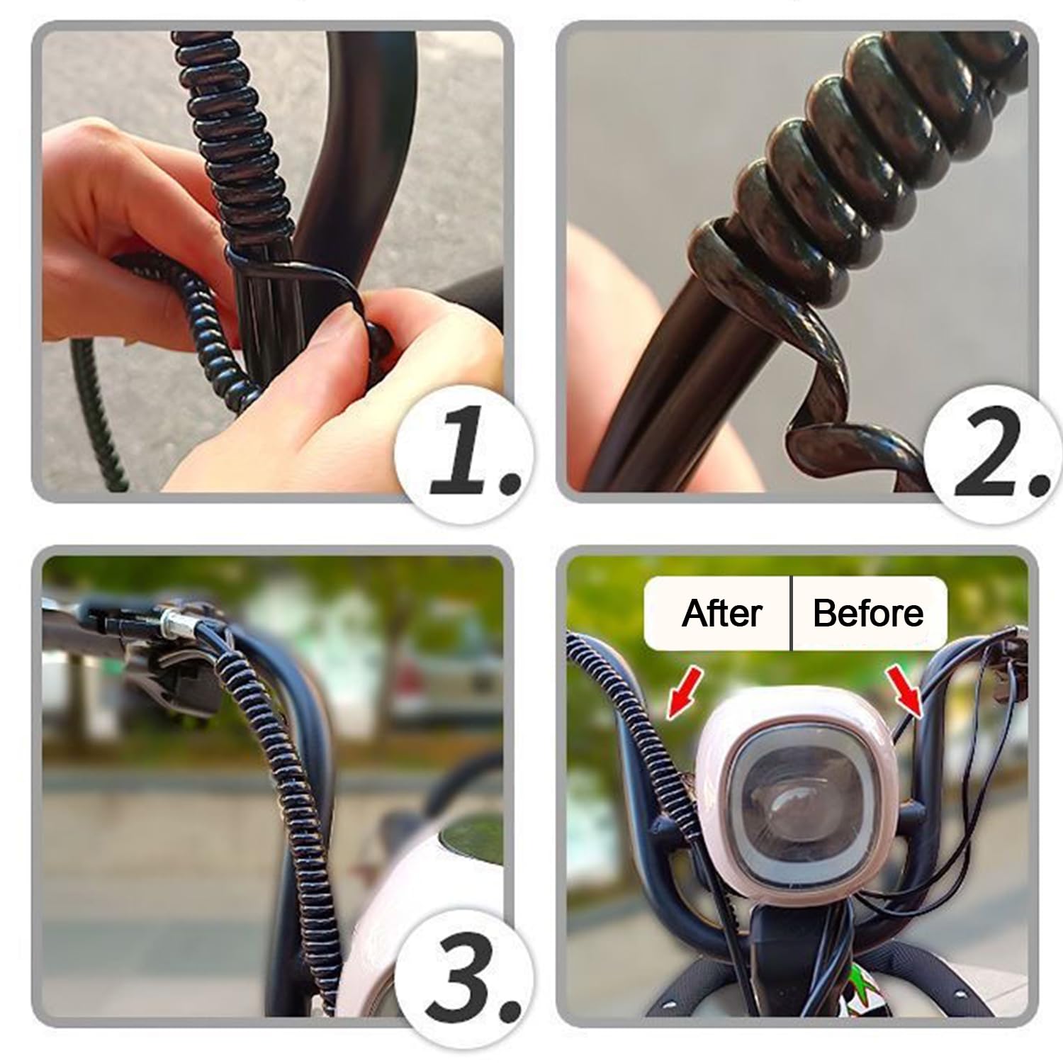 3 pies – 1/4 pulgadas Cable Cable Cubierta Organizador Organizador Protector Telar Ocultar Cables Envoltura Accesorios Ocultar Tubos Conducto Manga Split Flexible Exterior (negro)