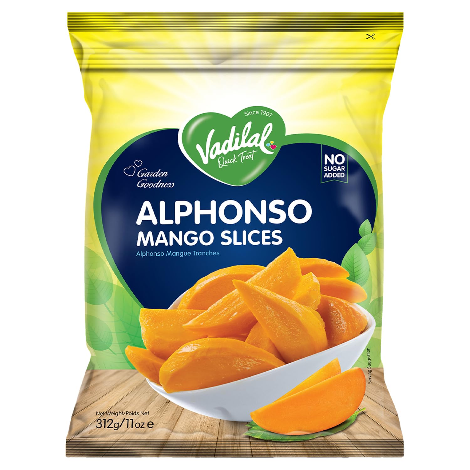 Vadilal Alphonso Mango Slice, 312g