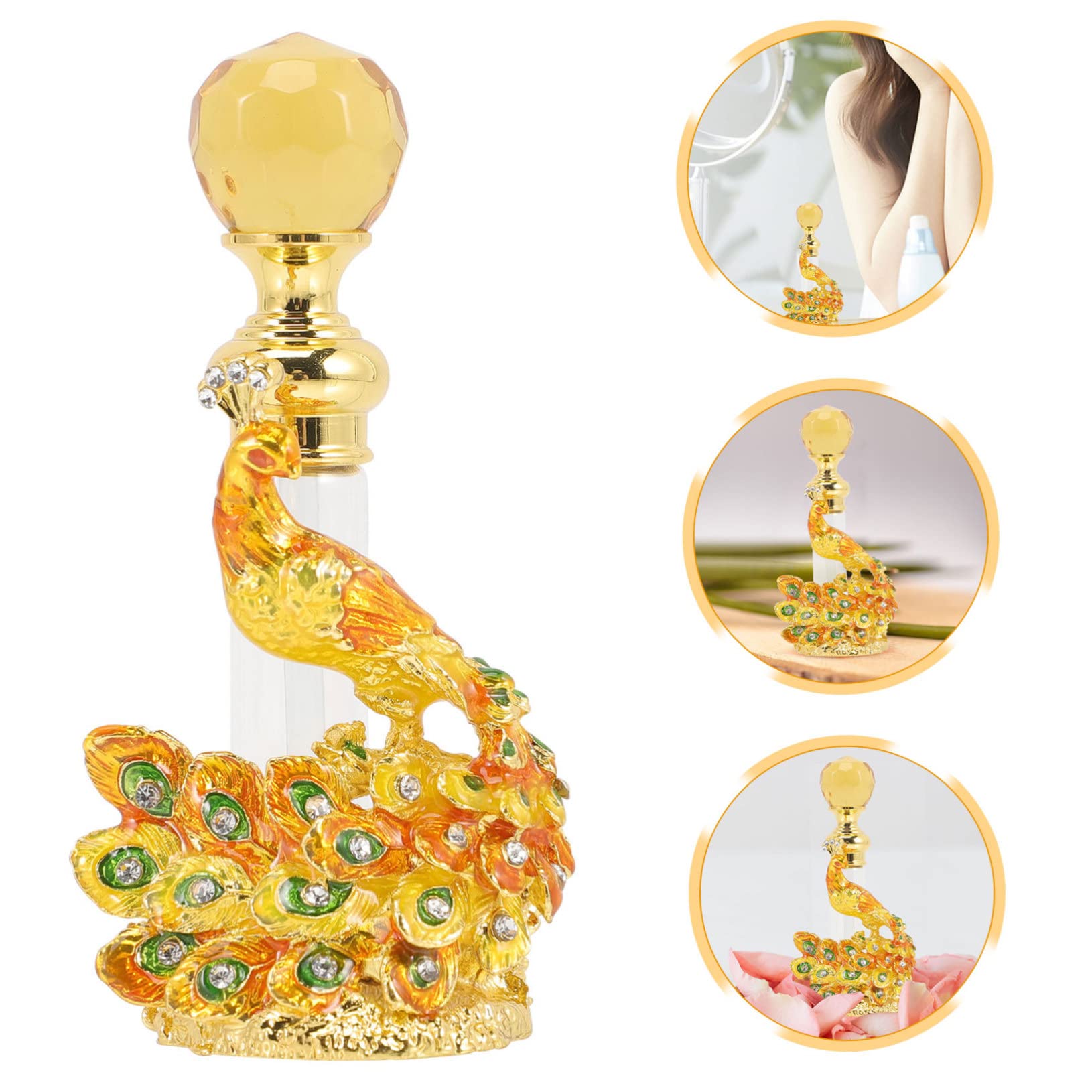 minkissy 2piezas Botella De Perfume Vacía Retro Recargable Diseño Chic Frasco Decorativo y Hermético Para Almacenamiento De Perfume y Efecto Sellado Excelente Uso Práctico y Elegante