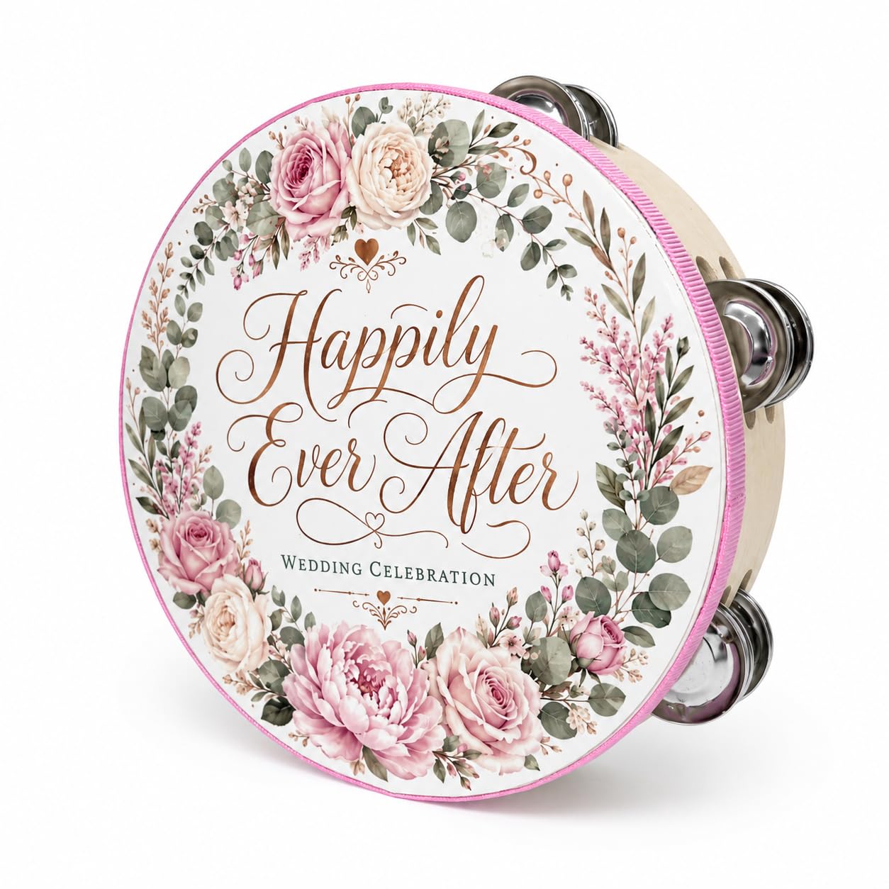 Musfunny Church Tambourine Drum for Adults: 8 Inch Double Row Jingles