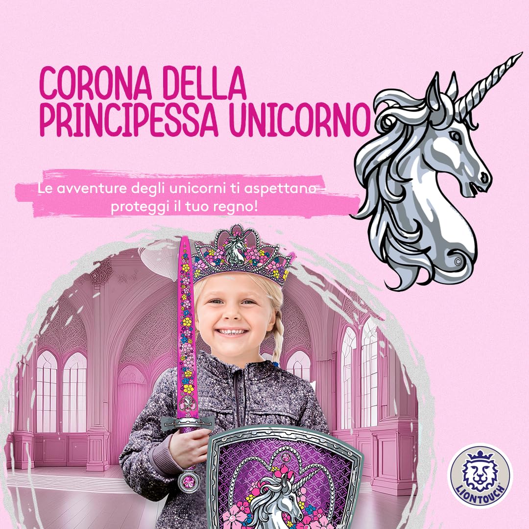 Liontouch - Mantello da Cavaliere per Ragazzi, Rosso | età 3-8 Anni - Taglia Unica | Mantello Medievale per Giochi di Ruolo | Accessorio per Travestimenti, Costumi e Cosplay da Cavaliere per