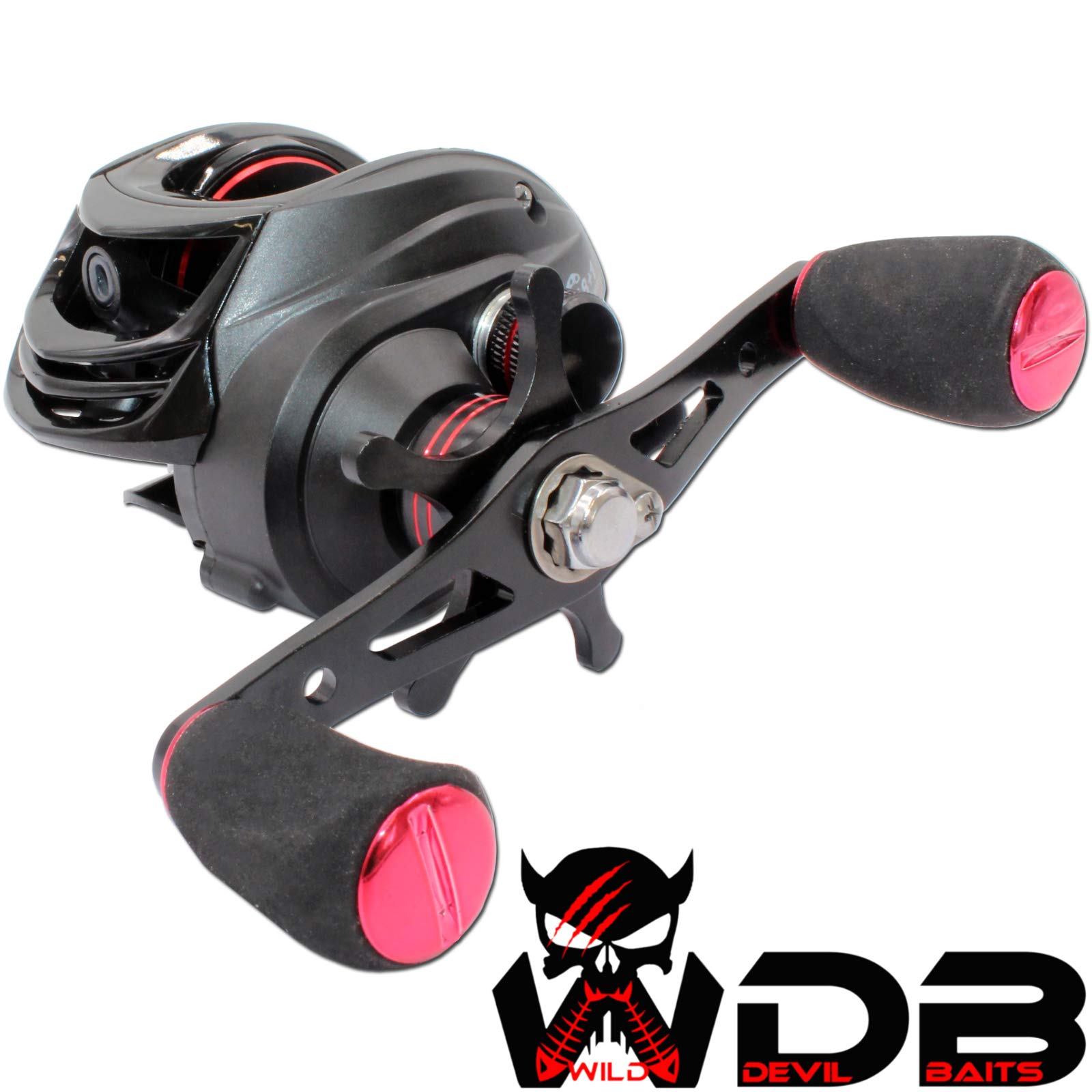 Angel-Berger Wild Devil Baits Baitcast Multirolle Devil Cast LH 100 Multirollen