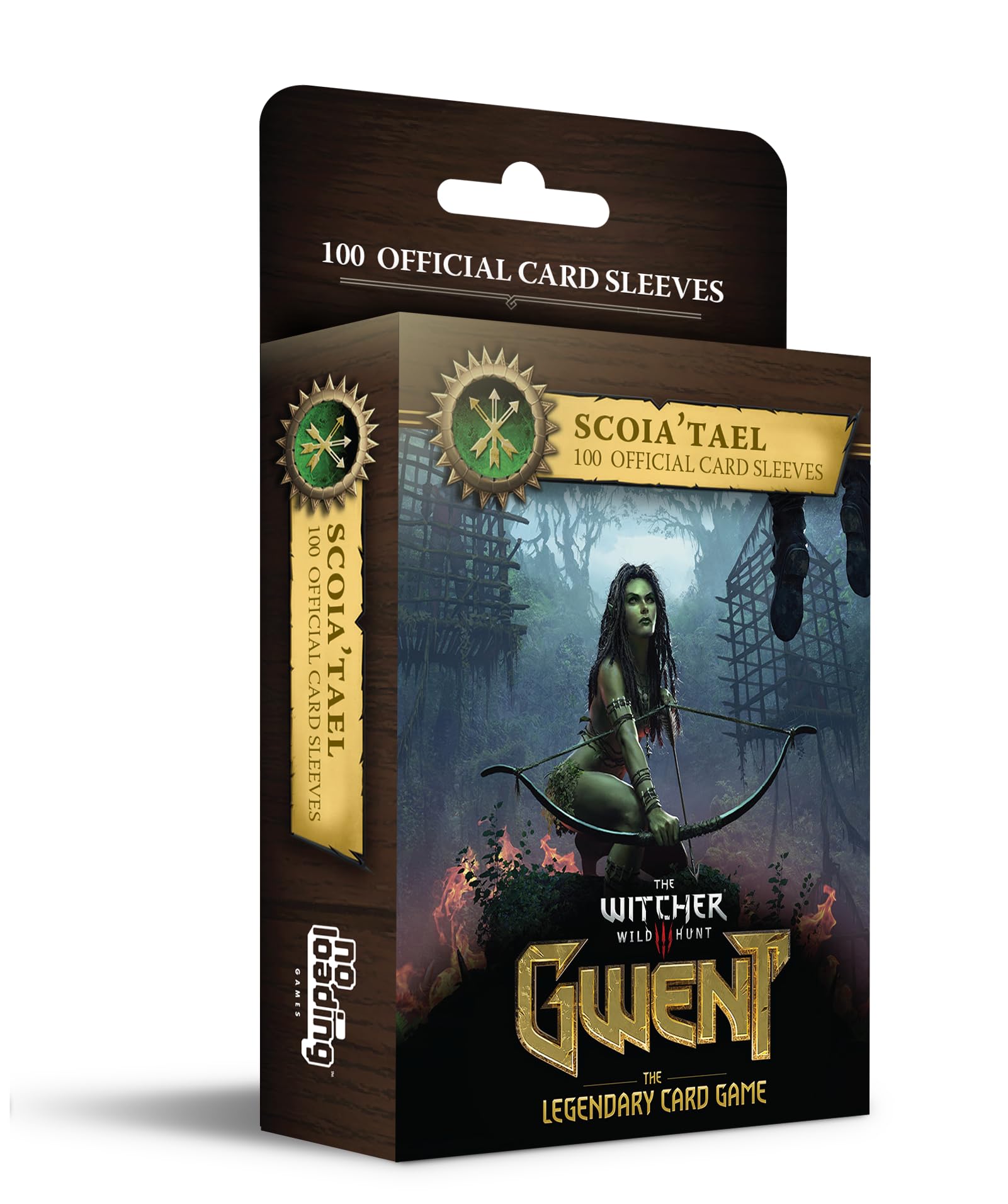 No Loading Games, Gwent Art Sleeves - Scoia'tael, Contains 100 Art Sleeves, Standard Size