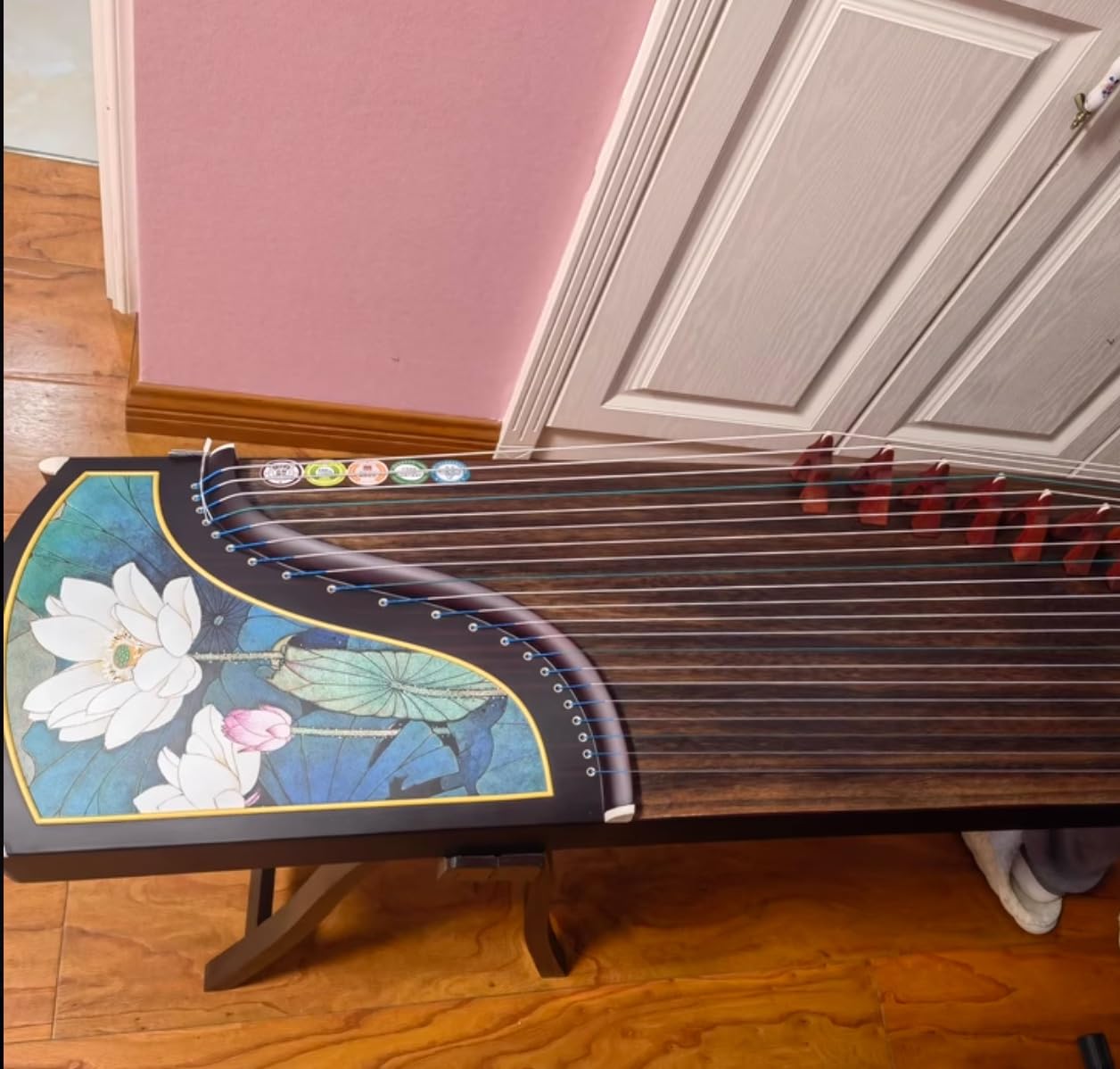 Guzheng Lotus-Diagramm, 163 cm, 21 Saiten, professionelle Leistung, chinesische Saiteninstrumente