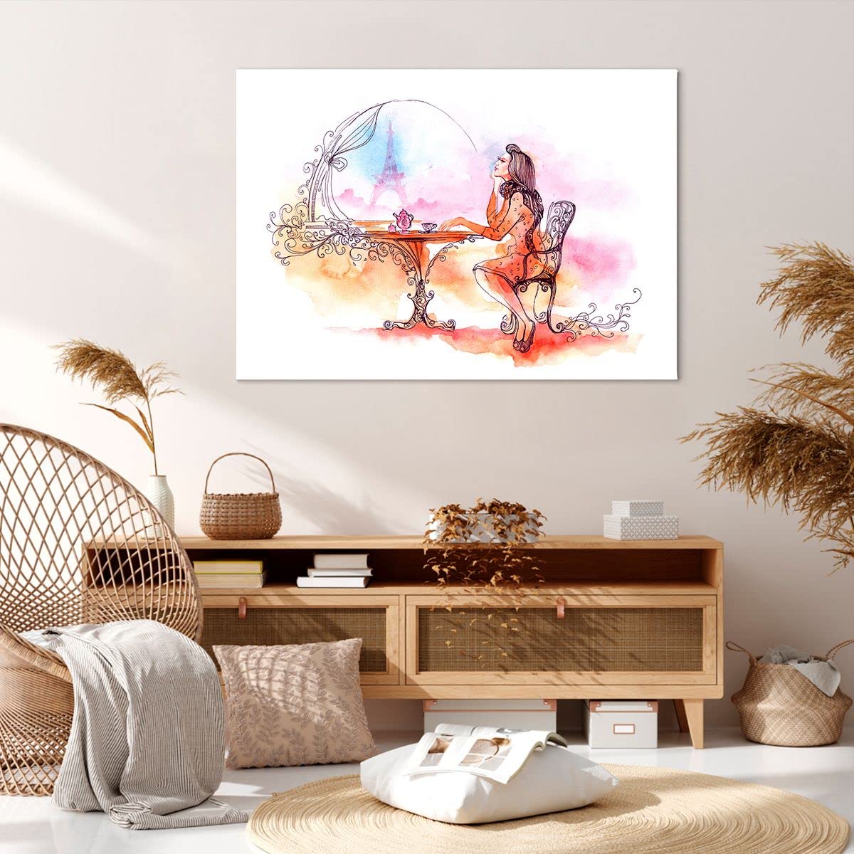 Moderne Impression sur Toile 100x70cm Image Tableau Decoration Murale femme visage art Grand Tableaux Decoratifs Muraux Chambre Cuisine Horizontal Deco Cadre Décoration Salon Art Wall AA100x70-3867