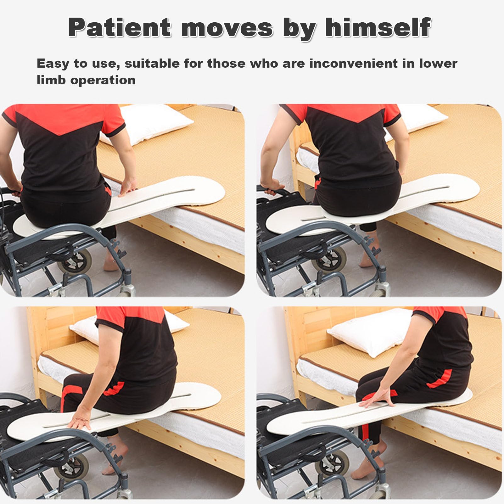 Tabla Deslizante para Silla de Ruedas,Tabla de Transferencia para Usuario de Silla de Ruedas Tabla de Transferencia a Silla de Ruedas, Disco Deslizante, para Adultos Mayores, Baño, Coche