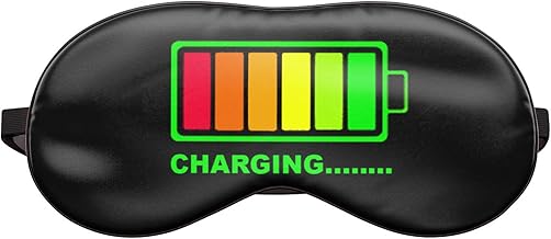 Sleep Mask for Sleeping Blindfold, Sleeping Blindfold, Relaxing Eyes Cover Emoji Nap Battery Charging Battery [042]