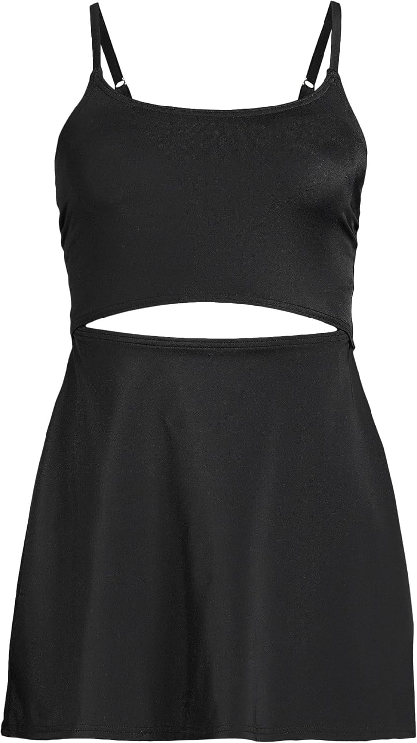 Lands' End Women's Tugless Monokini Swim Dress Swimsuit