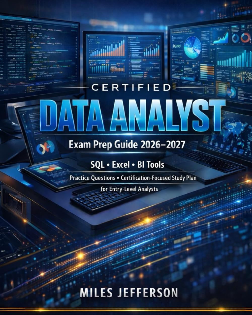 Certified Data Analyst Exam Prep Guide 2026–2027: SQL, Excel, BI Tools, Practice Questions and Certification-Focused Study Plan for Entry-Level Analysts