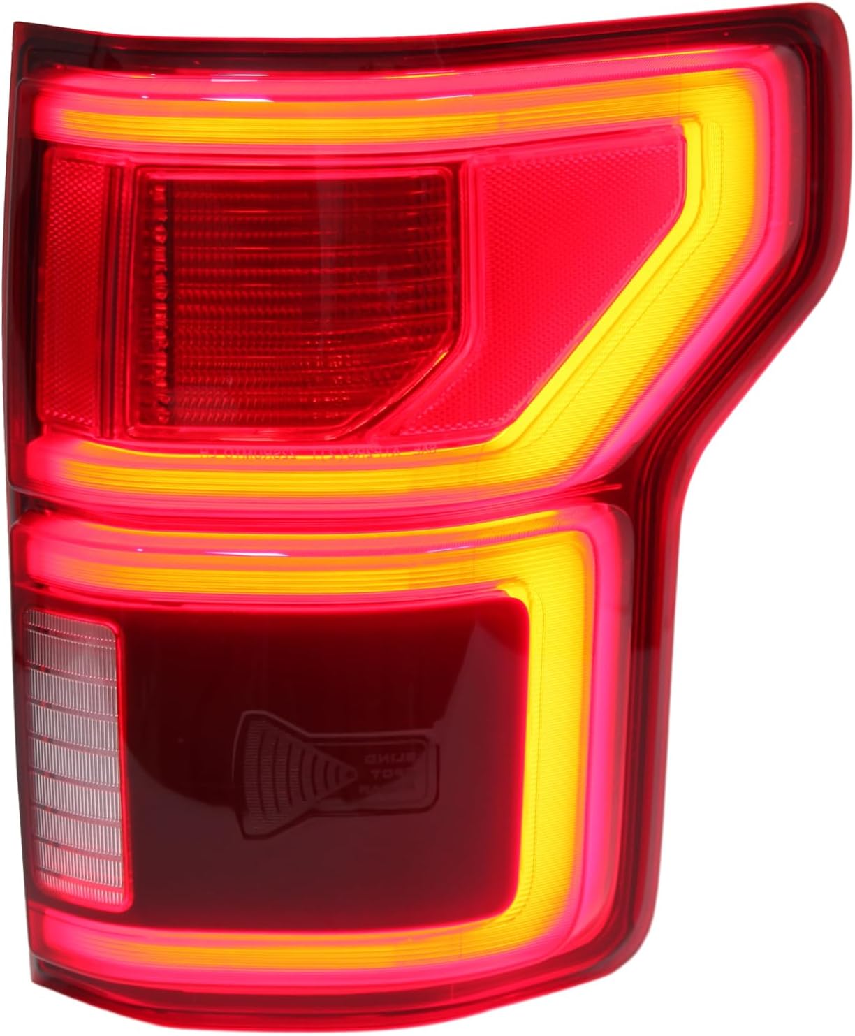 LED Tail Light Compatible with Ford F150 2018 2019 2020 With Blind Spot Taillight Assembly Right Passenger Side Replace KL3Z13404B(No Module)