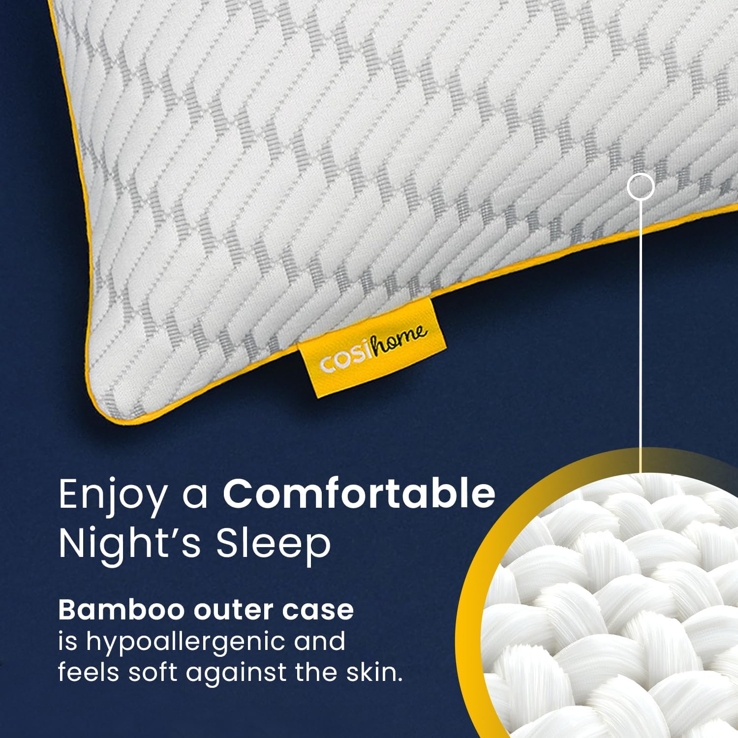 Cosi Home® Luxury Memory Foam Pillow with Bamboo Pillow Cover, Cooling Gel Filling & Adjustable Height - Breathable & Machine Washable for Side, Back & Front Sleepers (Size: 71 x 45cm) 7 71Q8uvfEKOL. AC SL1500