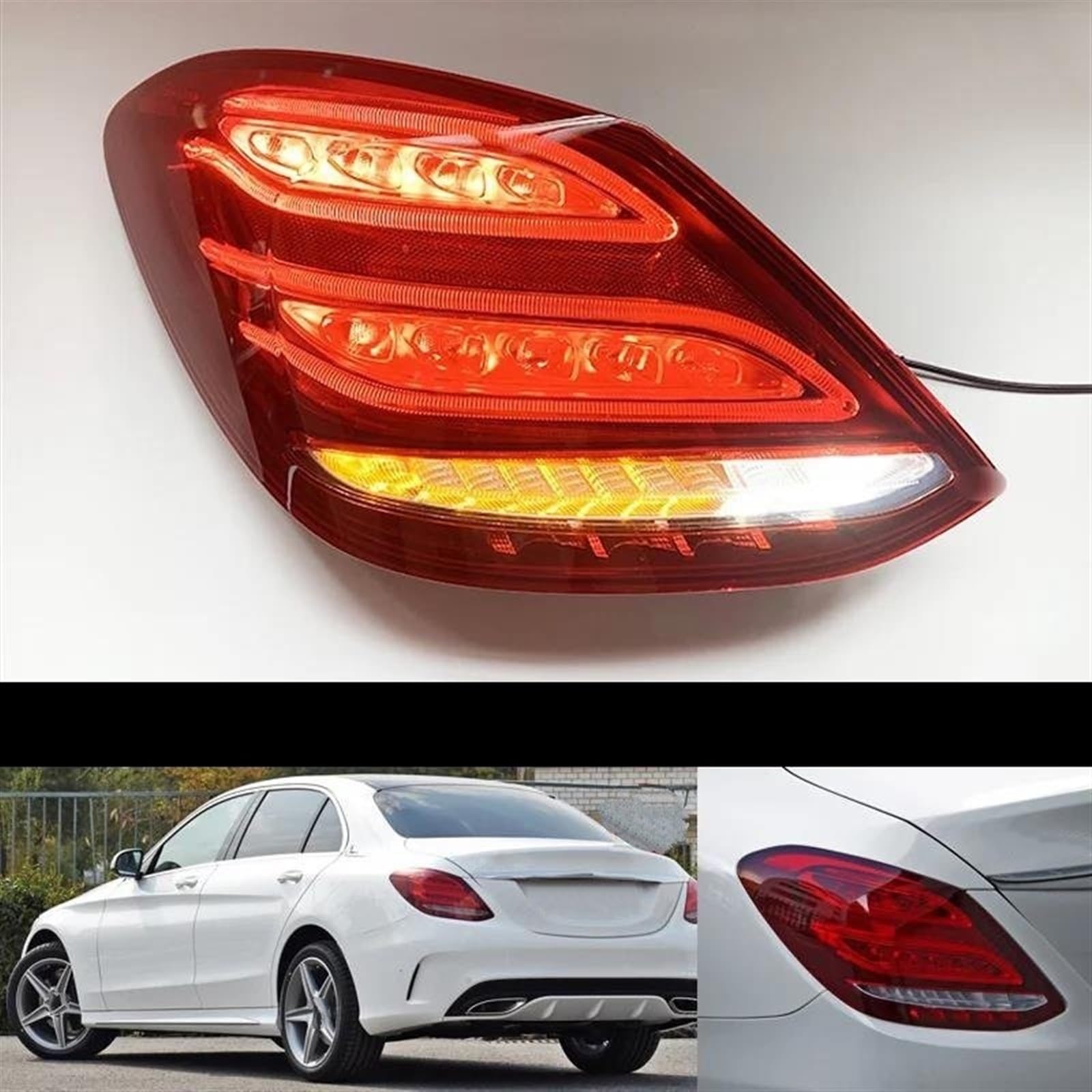 Mercedes W205 Tail Lights LED Tail Light For Benz W205 LHD C180 C200 ...