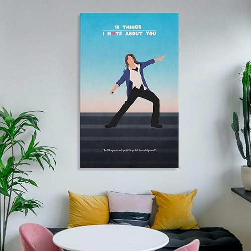 Miniatura 6 de LRefiozas Single Hanging Picture 10 Things I Hate About You Canvas Poster - Retro 90s Romance Comedy Movie Art Print Home Decor for Bedroom Living