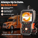 ANCEL Heavy Duty Truck Scanner HD601 PRO All System Diesel Diagnostic Scan Tool Fit for Cummins Detroit Freightliner International Paccar, Check Engine for Truck Buses Car All-in-One Code Reader
