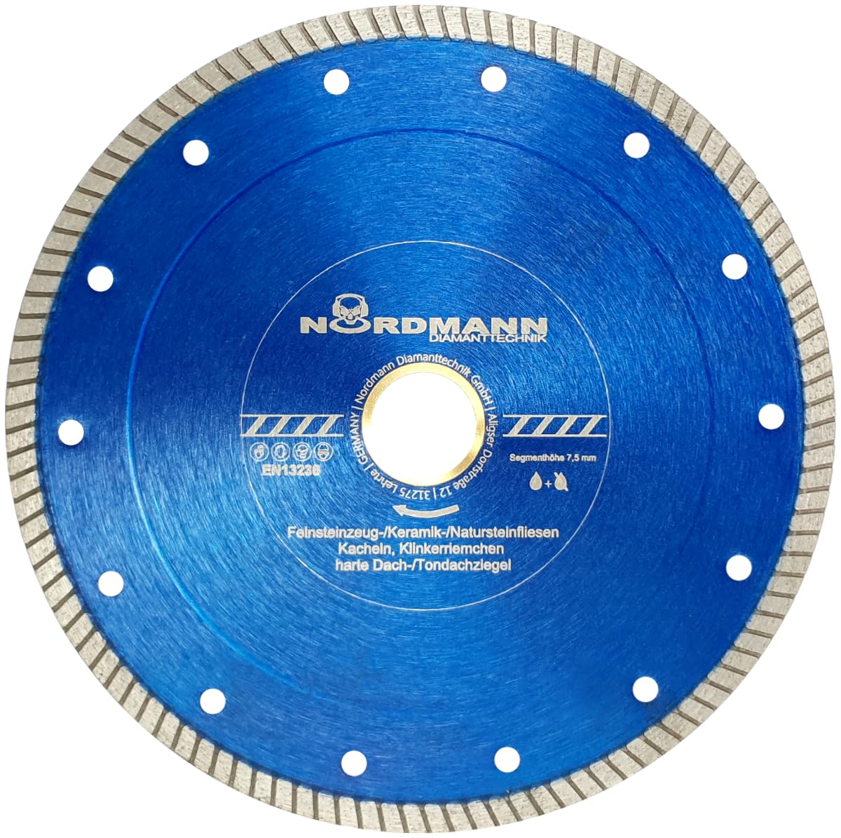 Diamant Trennscheibe FS-850 speed blau 230 x 25,4 mm, Diamantscheibe für Stein, Granit, Keramik, Ziegel, Fliesen-Scheibe mit hoher Schnittgeschwindigkeit