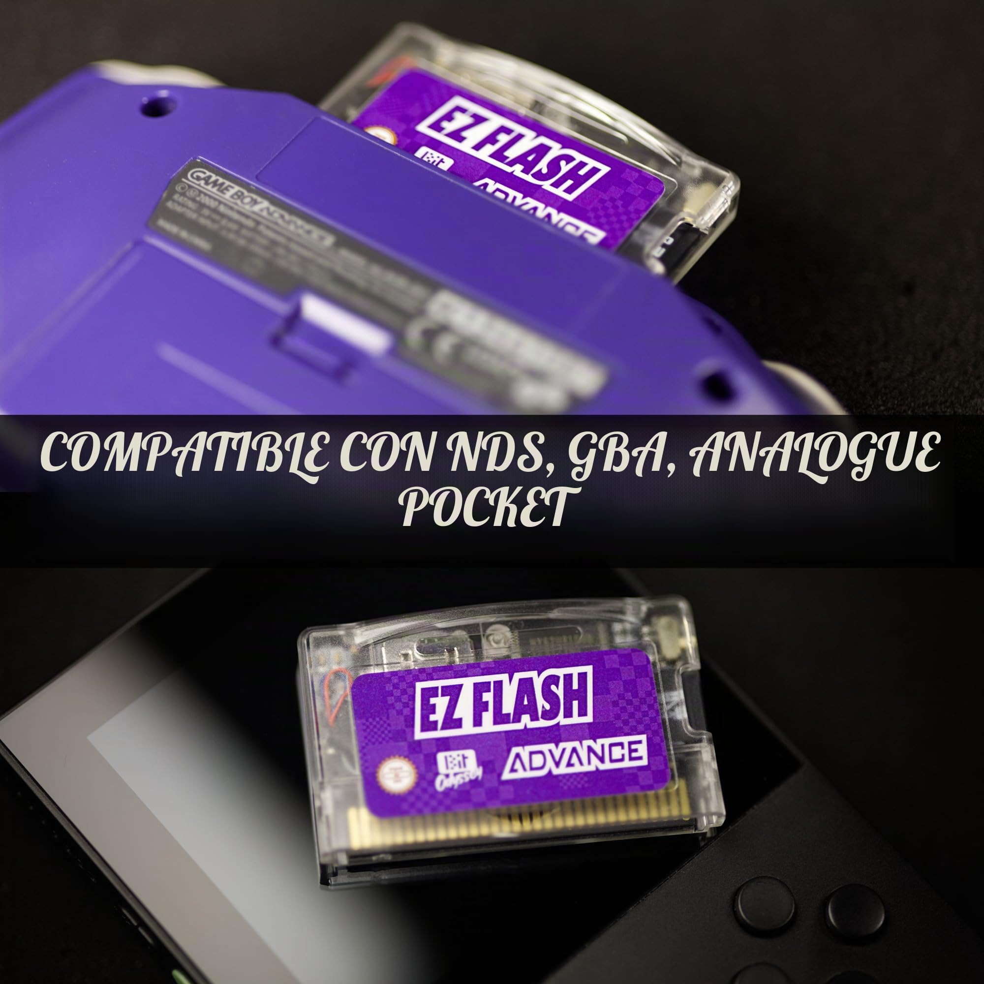 EZ Flash AIR Advance. Carrito flash con temática retro para GBA + tarjeta SD de 32 GB precargada con juegos | Embalaje de coleccionista