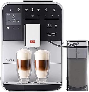 Integrated Bean to Cup Coffee Machine, TS SMART Model F85/0-101, Bluetooth connectivity, Connect App, Whisper Grinder (Quiet Mark), Silver