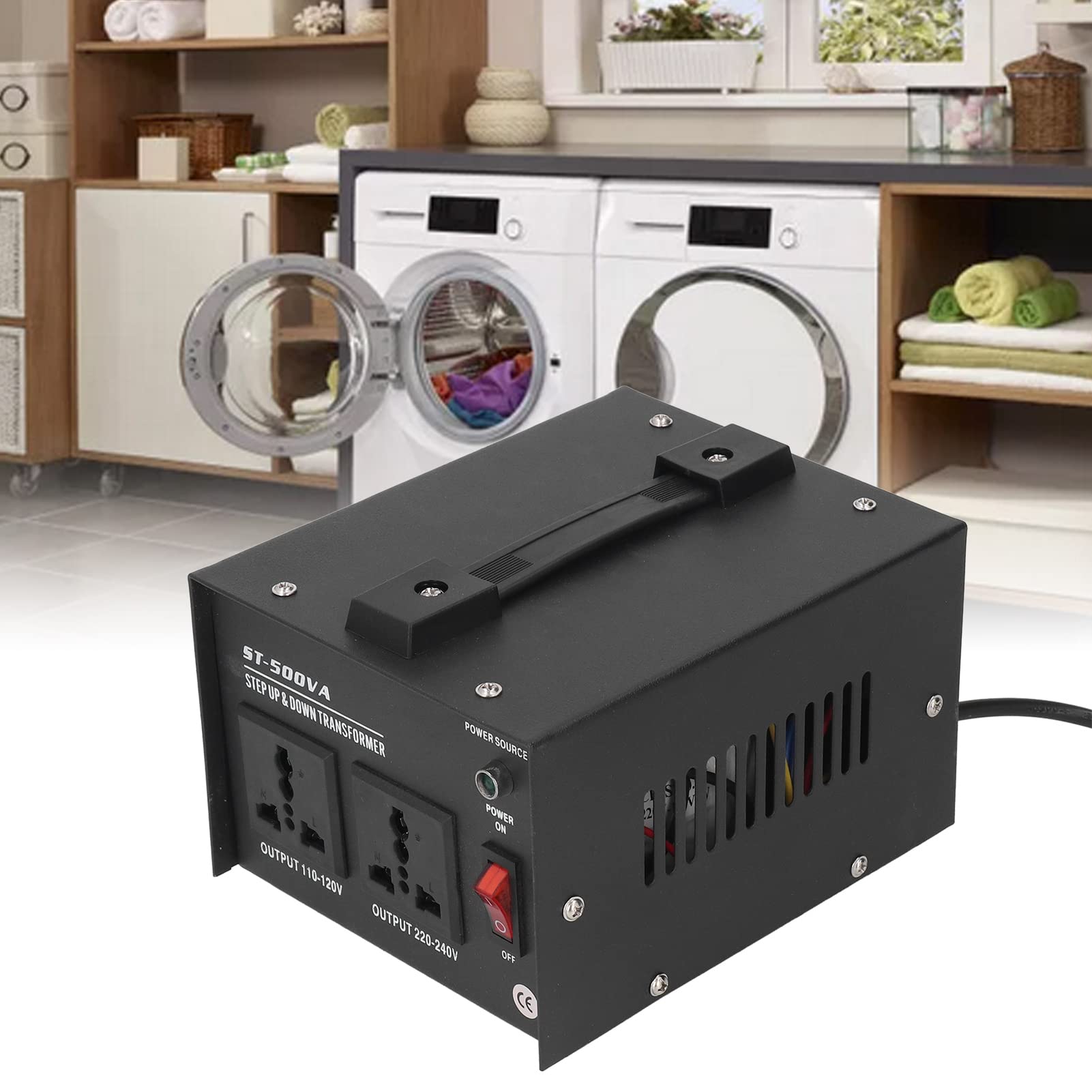 Transformador Elevador de 500W, convertidor de Voltaje de Alta Resistencia, Transformador de Potencia para Equipos científicos industriales domésticos