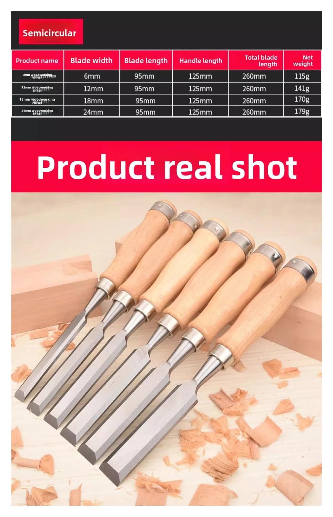 6/8 Sztuk Zestawy Narzędzi Do Dłuta Drewna Zestaw Rzeźbienia W Drewnie Dla Stolarza Rzemieślnika Prezent Mężczyzn(Flat chisel Set 2)