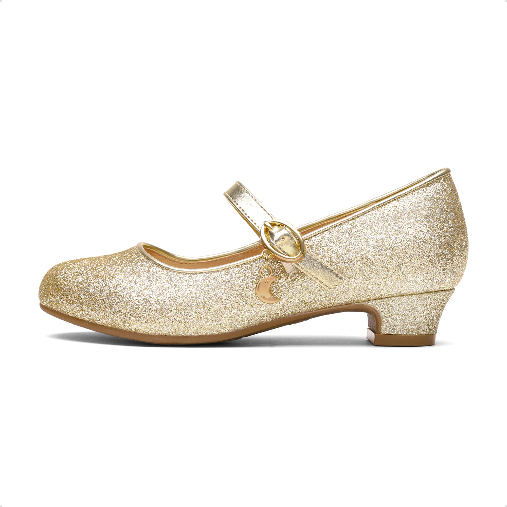 DREAM PAIRS Kids Bailarinas Niña Zapatos de Vestir de Tacón Cómodos para Fiesta Ballet Flats Chicas Princesa Brillante KFL219