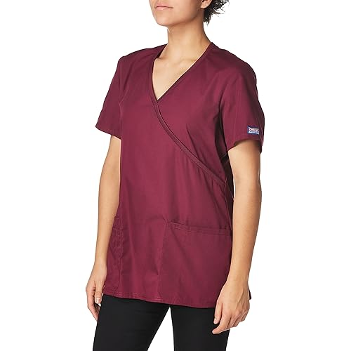 Workwear Originals Women Scrubs Top Mock Wrap WW650