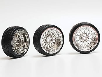 Amazon | 1/10ドリフトカー用 ハードタイヤ組込み済み シルバー