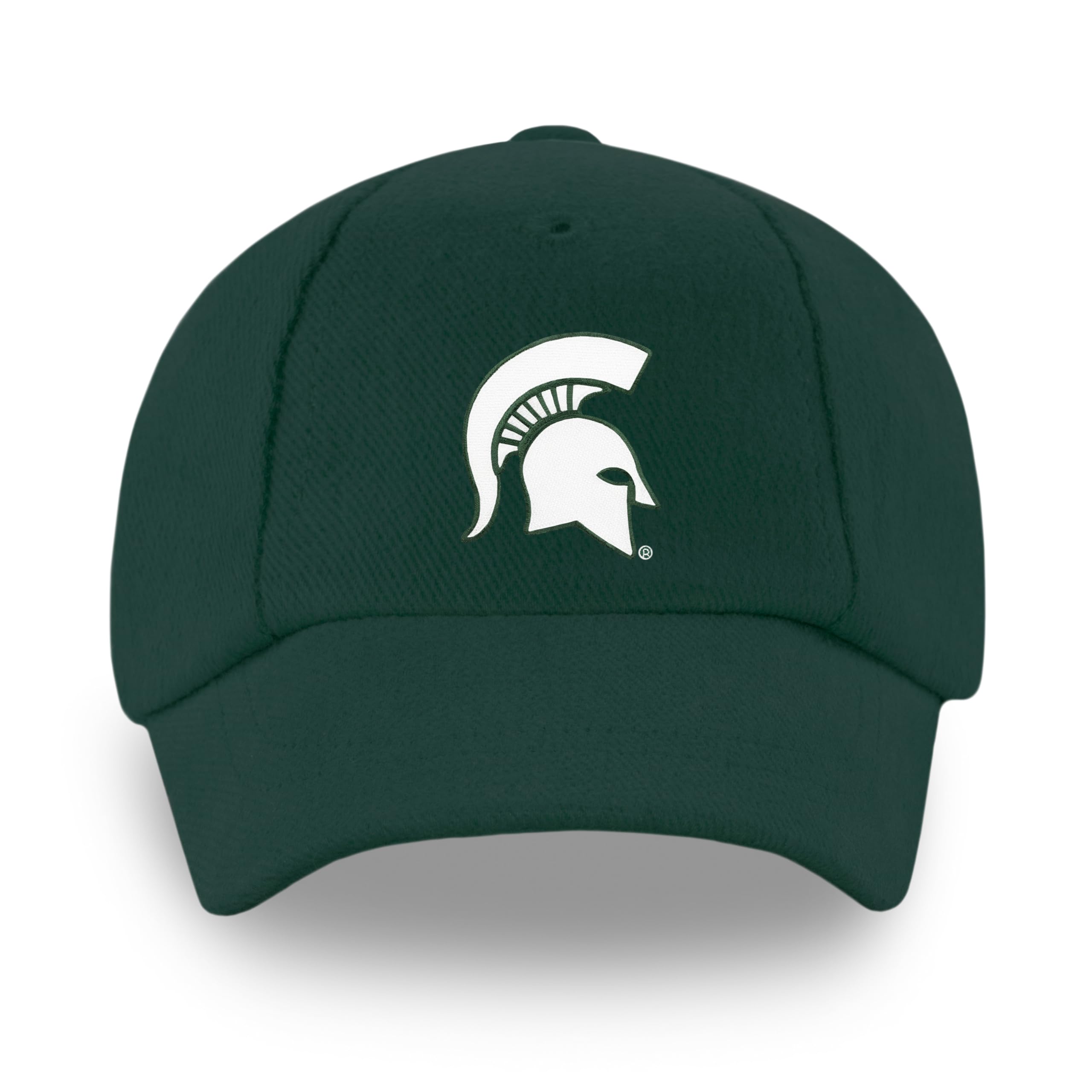 Creative Knitwear Michigan State Spartans Toddler Unisex Baseball Cap Hunter Solid Embroidered Logo - Size 12-24 Months