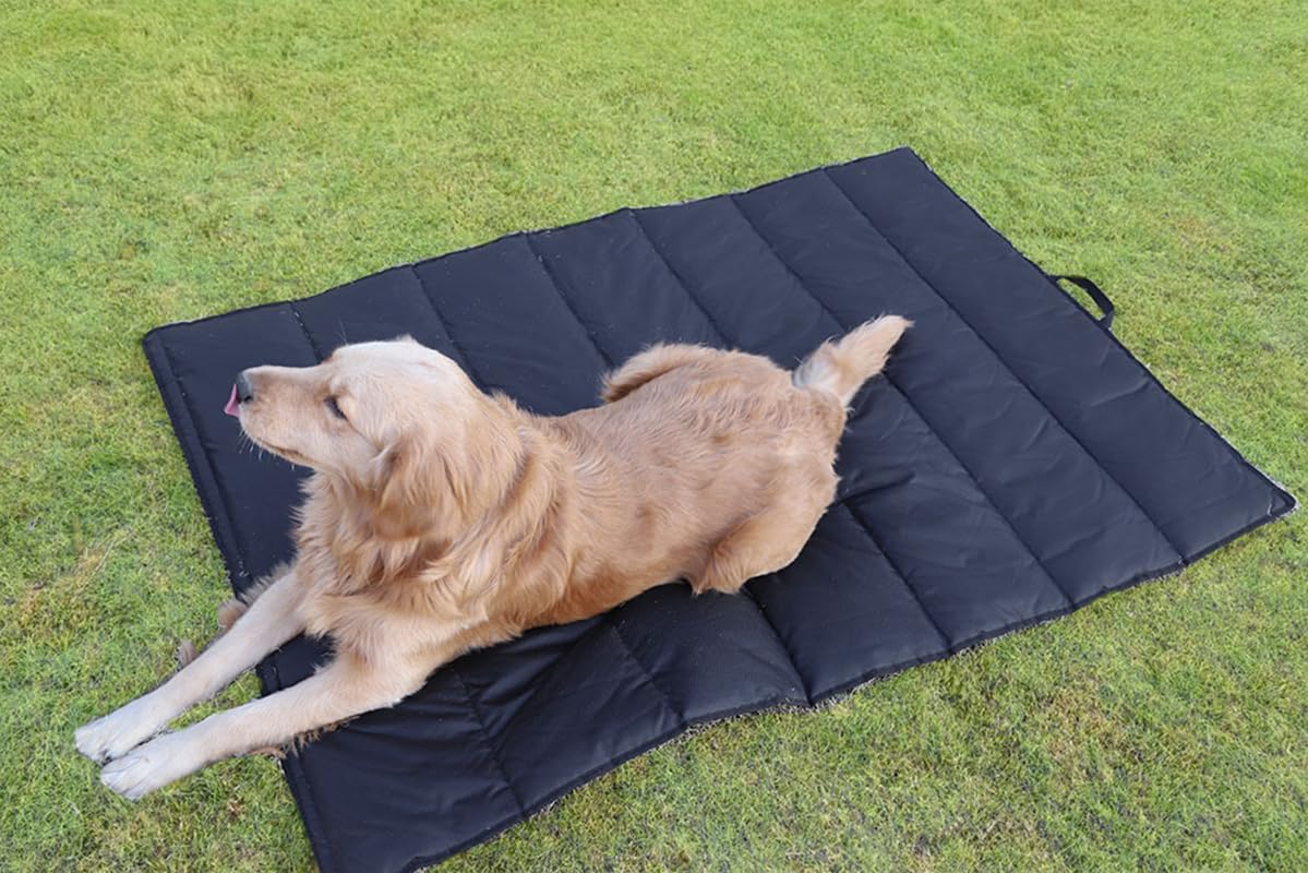 Large Dog Bed, 120 x 70 cm, Waterproof Dog Bed Outdoor and Indoor, Mattress Blanket for Dogs, Portable and Foldable Mat for Dogs, Washable