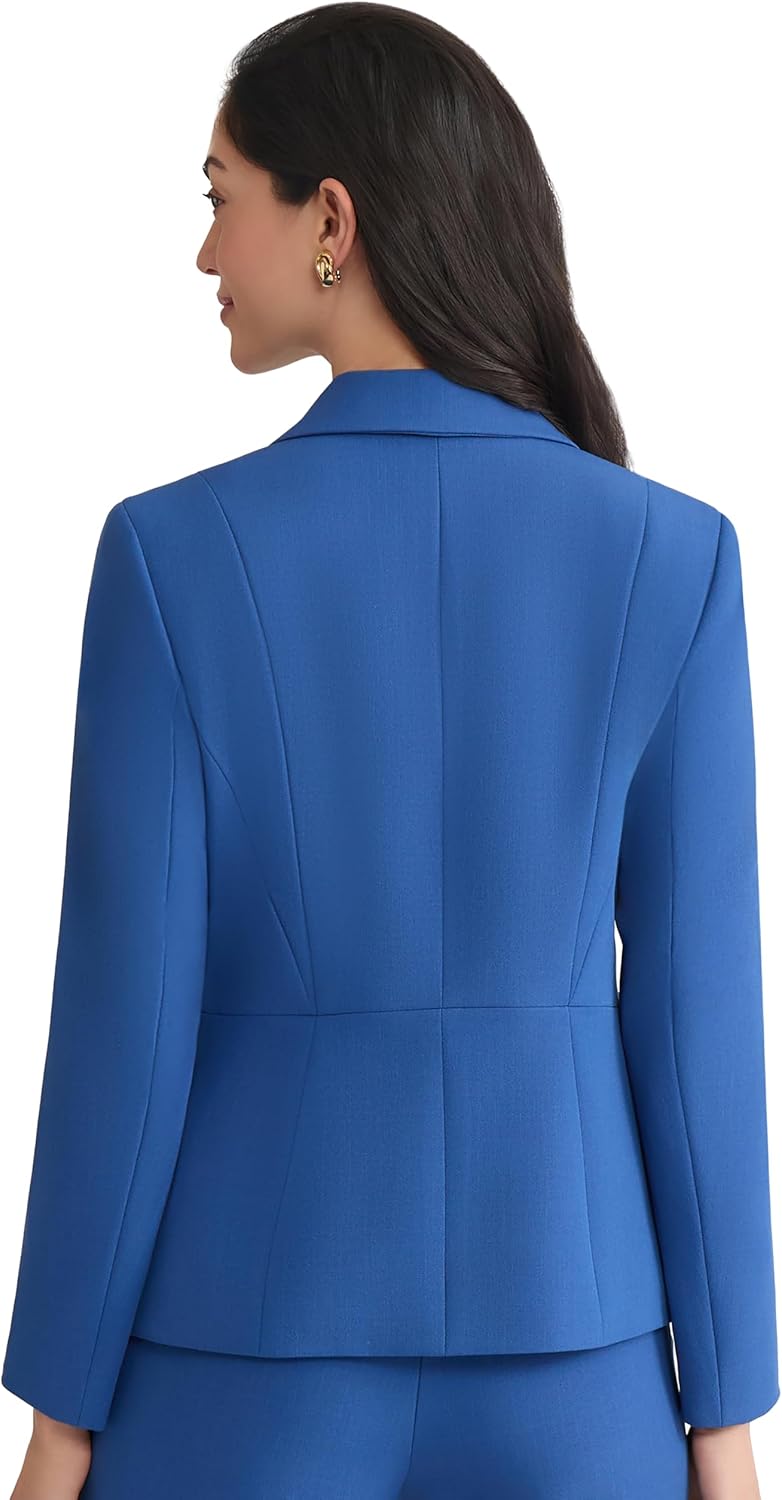 Kasper Women's Stretch Crepe One Button Seamed Jacket - Image 3