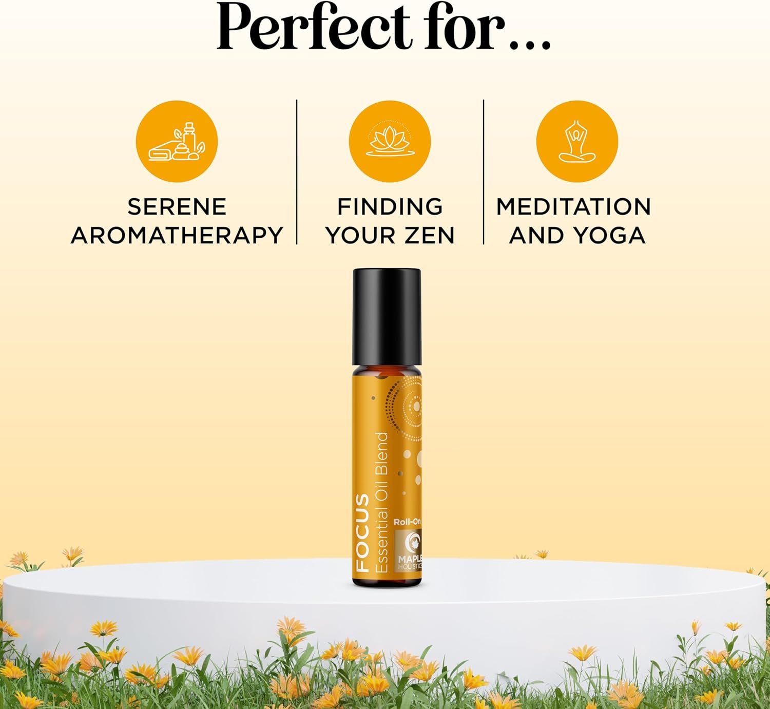 Focus Essential Oil Roll On - Aromatherapy Essential Oil Roller with Invigorating Pure Citrus and Mint Oils - Attention and Focus Essential Oil Blend with Eucalyptus Peppermint & Grapefruit (1 Pack) - Image 6