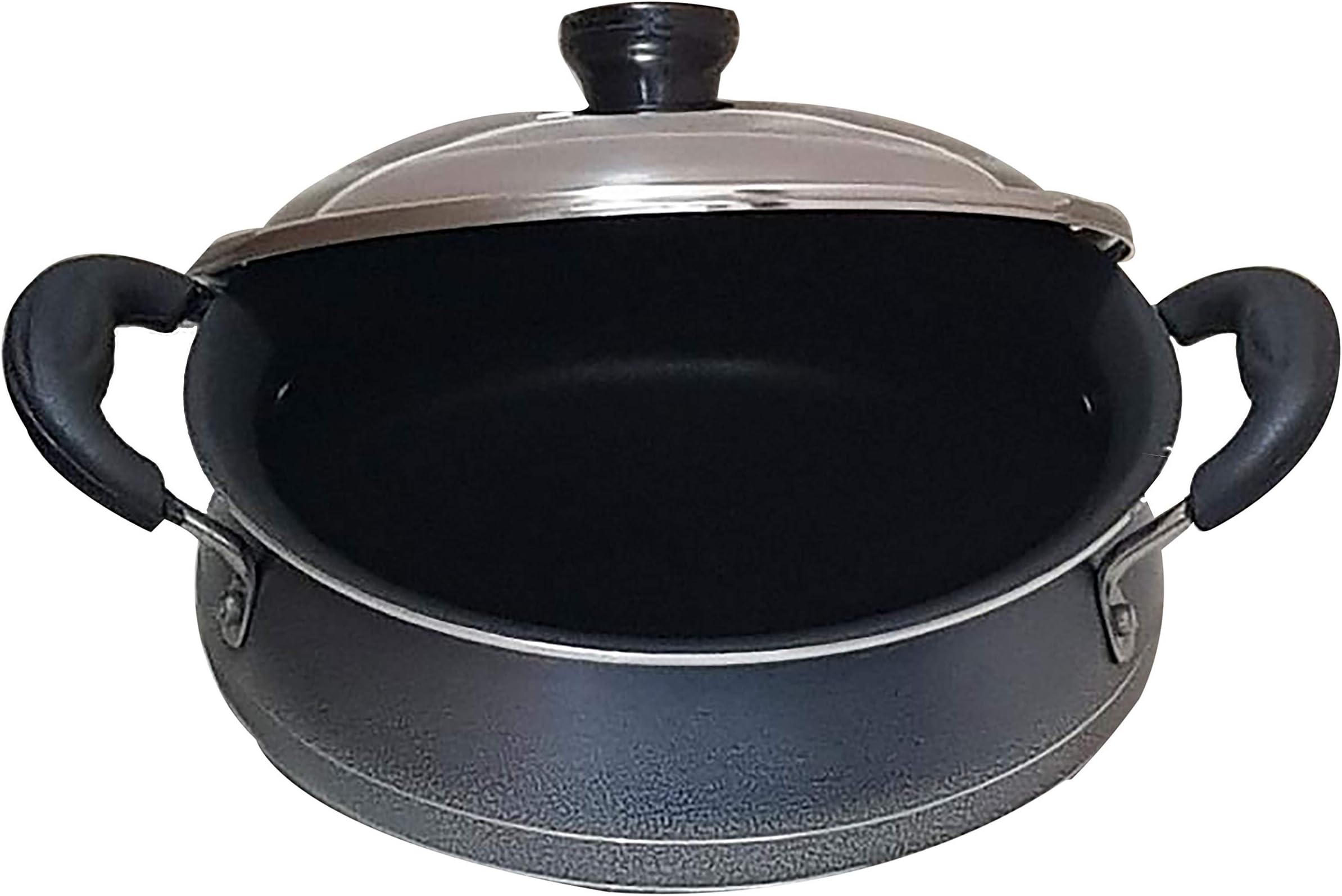 VISALAM Non-Stick Gravy Pot with LID, 2 L , Dia 210 mm (BLACK)