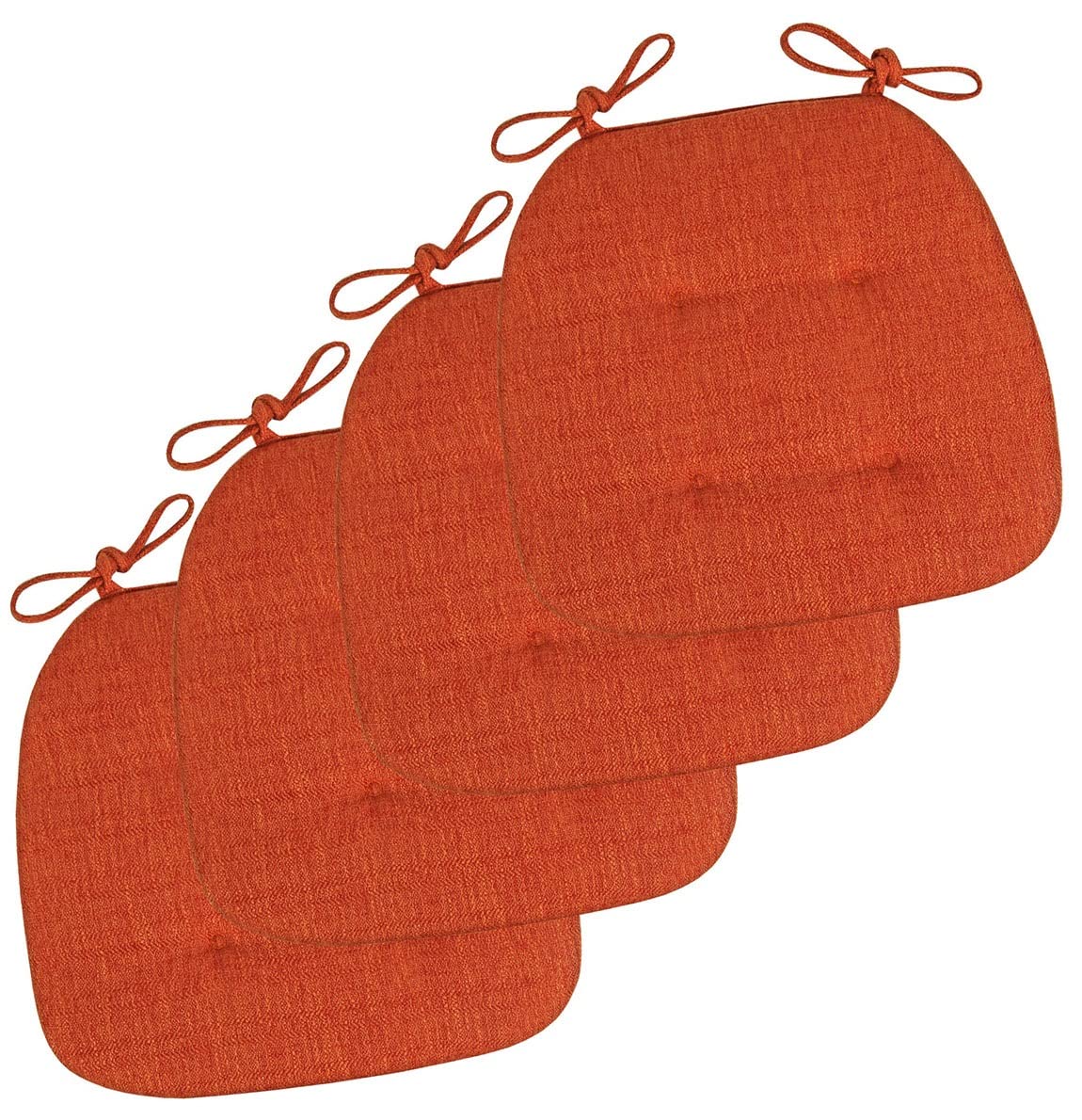 Coussin de chaise en U lot de 4 anti-glisse doux pour assise de salle à manger