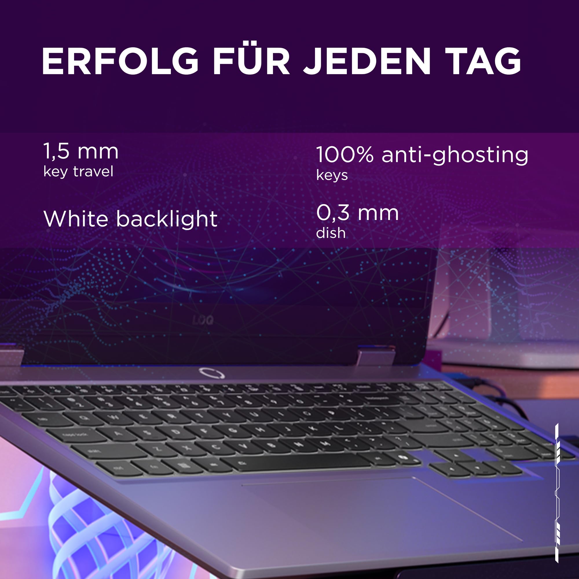 Lenovo LOQ Gaming AI Laptop | 15.6" Full HD 144Hz | NVIDIA GeForce RTX 5060 8GB | AMD Ryzen 7 250 | 16GB RAM | 1TB SSD | Win11 | QWERTZ | Weiss-Beleuchtete Tastatur | Grau | 3 Monate Game Pass