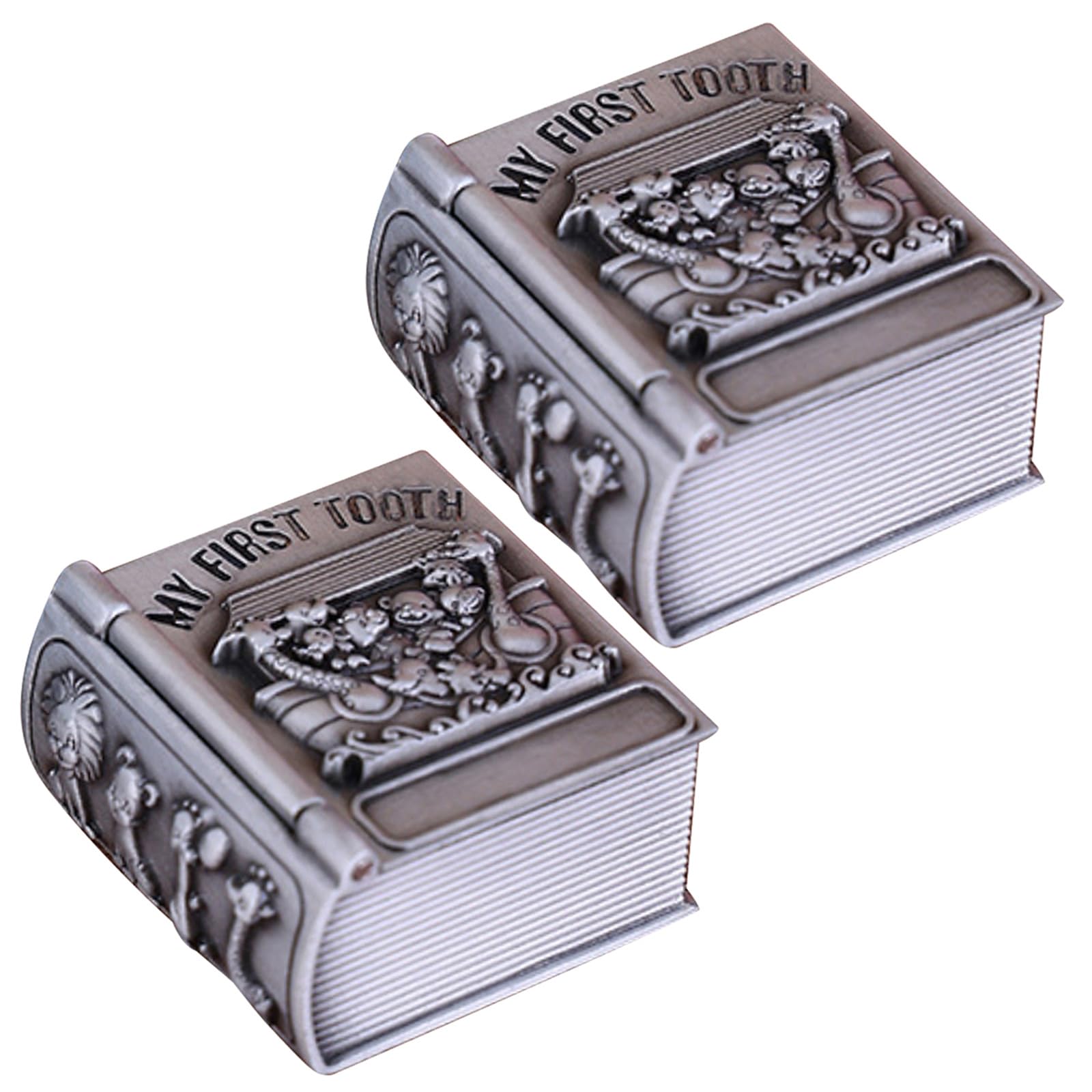 Buxuaaaa Children Tooth Container Metal Tooth Holder Baby Box Storage Baby Teeth Gift Teeth Storage Box Container Holder