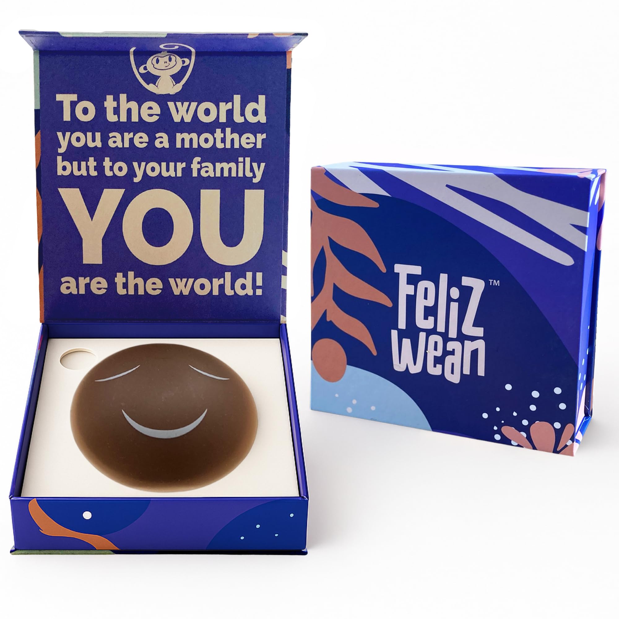 Feliz Wean Weaning Breastfeeding 4" Silicone Nipple Covers for Toddlers– Stop Breastfeeding Products to cease Breast Nursing-Dark