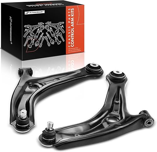 A-Premium 2 brazos de control delanteros inferiores, con rótula y buje, compatibles con Mazda 2 2011 2012 2013 2014 disponible en Yaxa Mexico