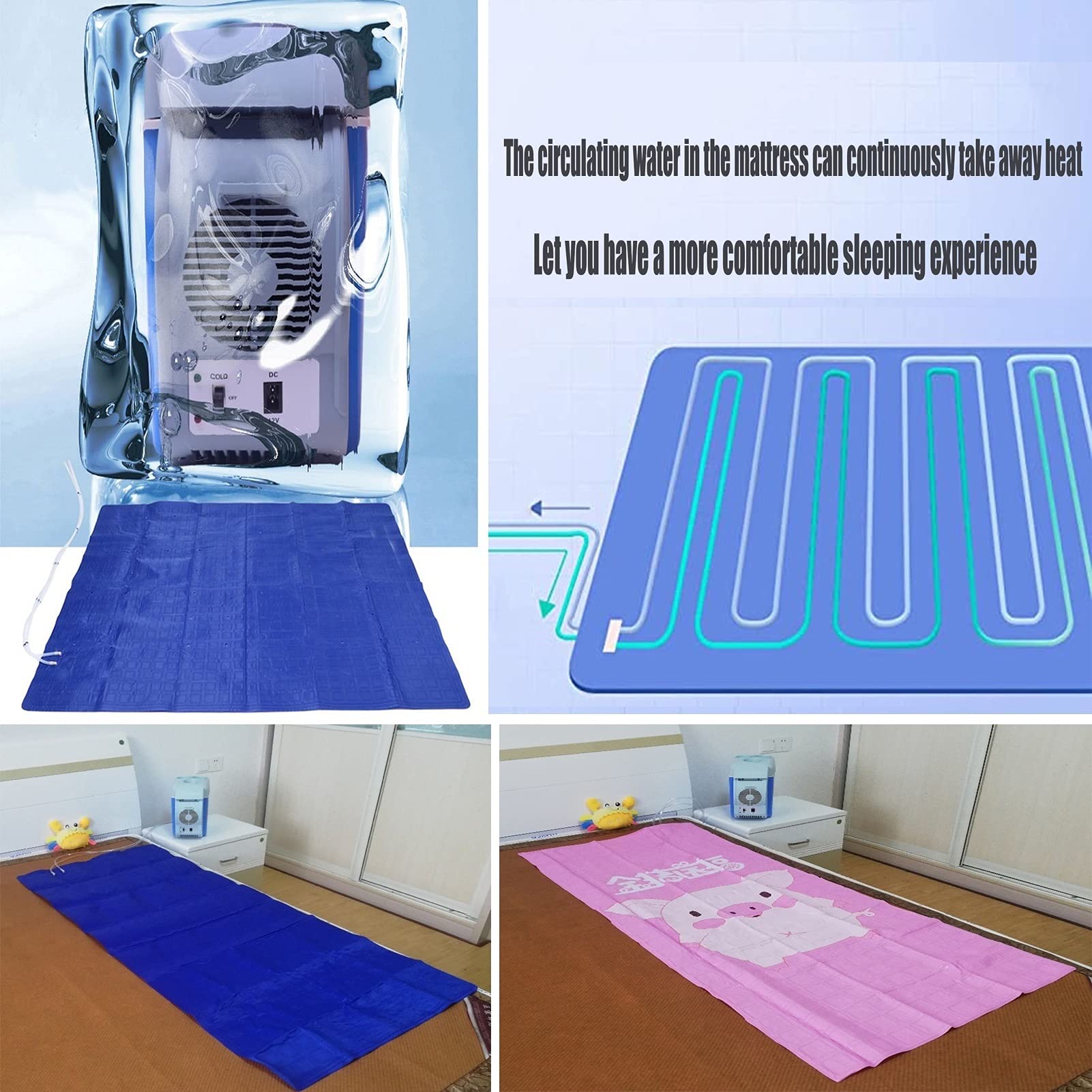 新品未使用★冷却マットレス Water cooling mattresspad Amazon.com: Mattress Cooler Bed Cooling Mattress Pad, Air