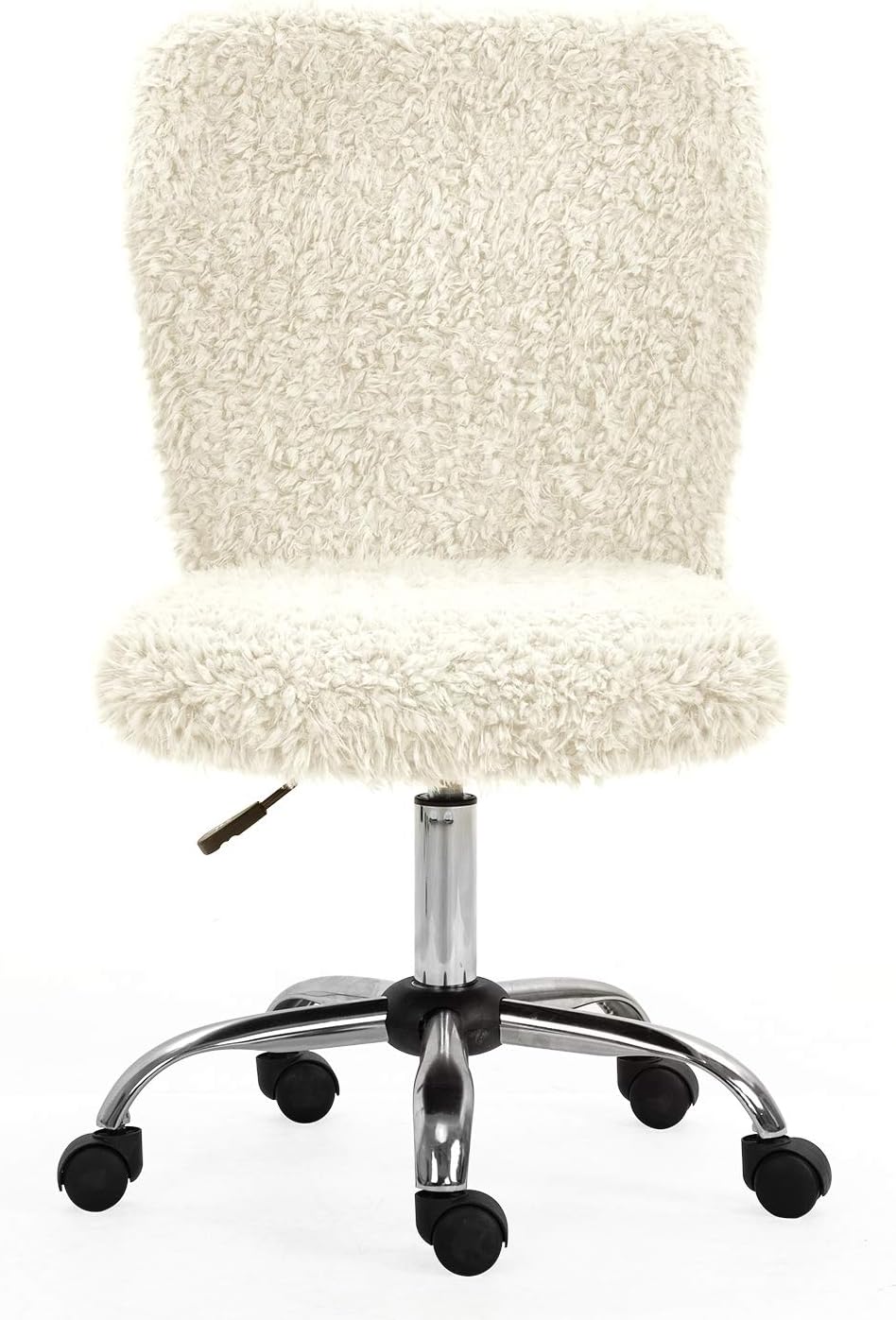 Buy Kerms Faux Fur Office Chair In Cream Buy Kerms Faux Fur Office Chair In Cream