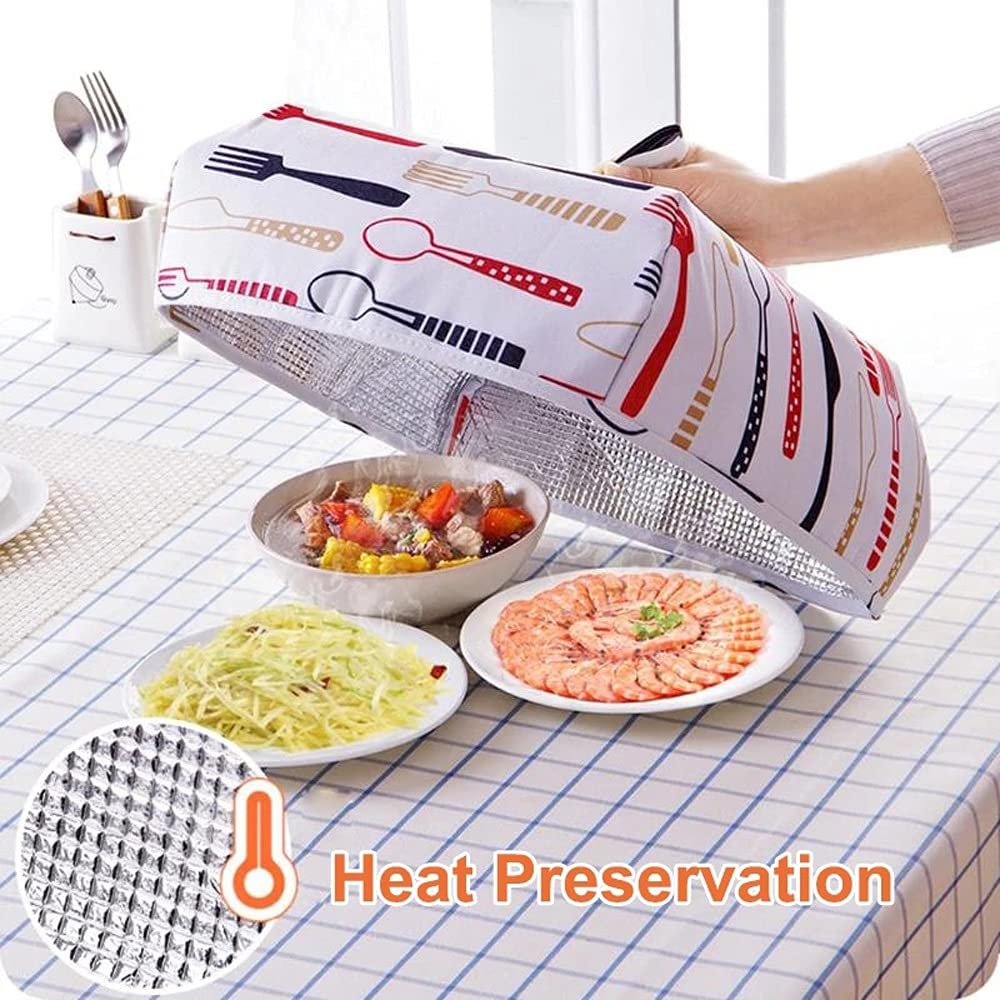 Coperture per Alimenti Pieghevoli Mantieni Caldo Caldo Foglio di Alluminio Copertura per Alimenti Piatti Isolamento Utili Gadget da Cucina Accessori (Dimensioni : 35cm)