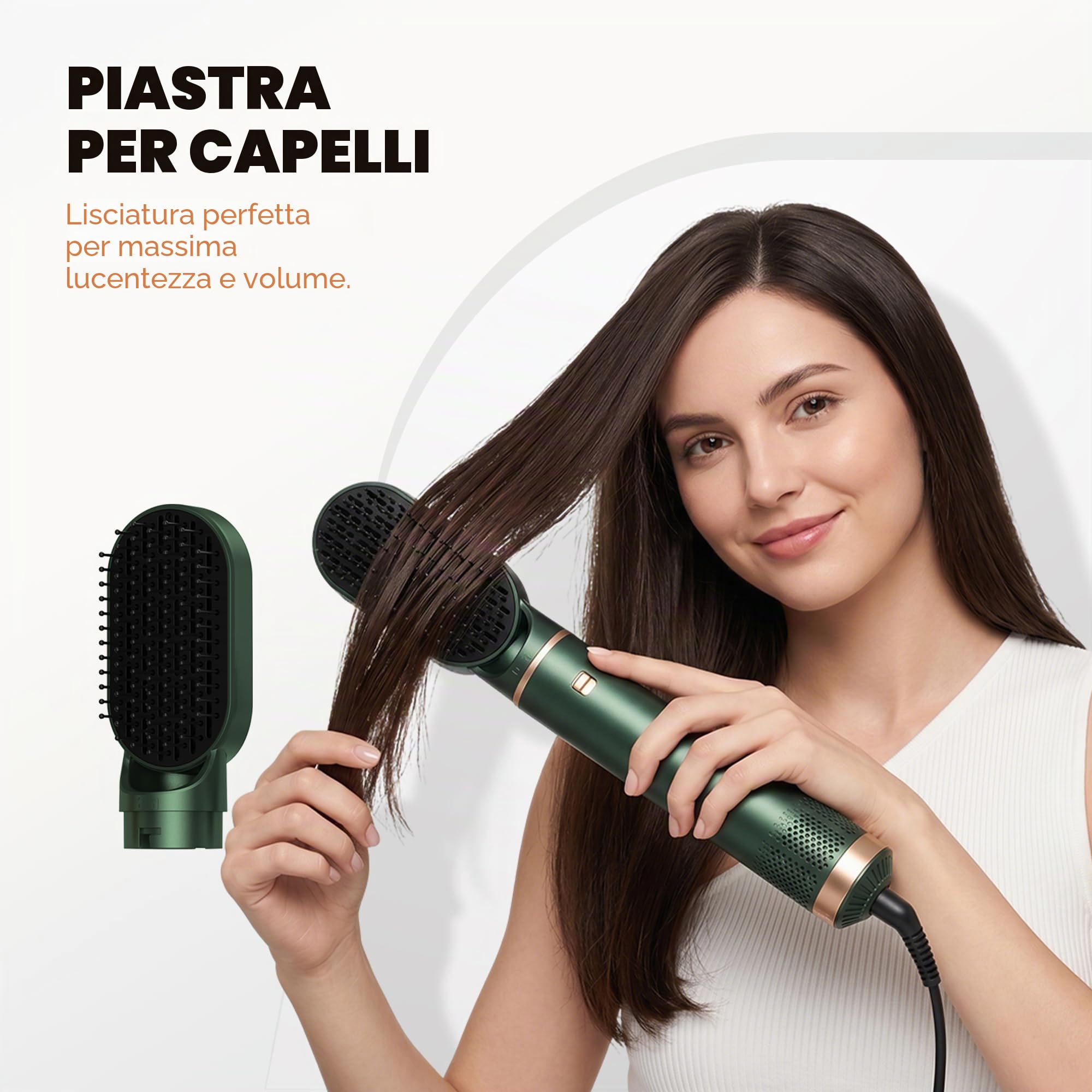 OKWRAP Air Styler 5 in 1 Styler Capelli Set, Asciugacapelli 5 in 1 Include Diverse Funzioni, Tra Cui Asciugacapelli, Arricciacapelli e Piastra Per Capelli, Adatto a Tutti i