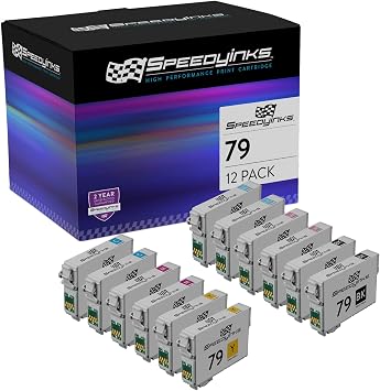 SPEEDYINKS Remanufactured Ink Replacement for Epson T-079120 6 Color 12-Pk