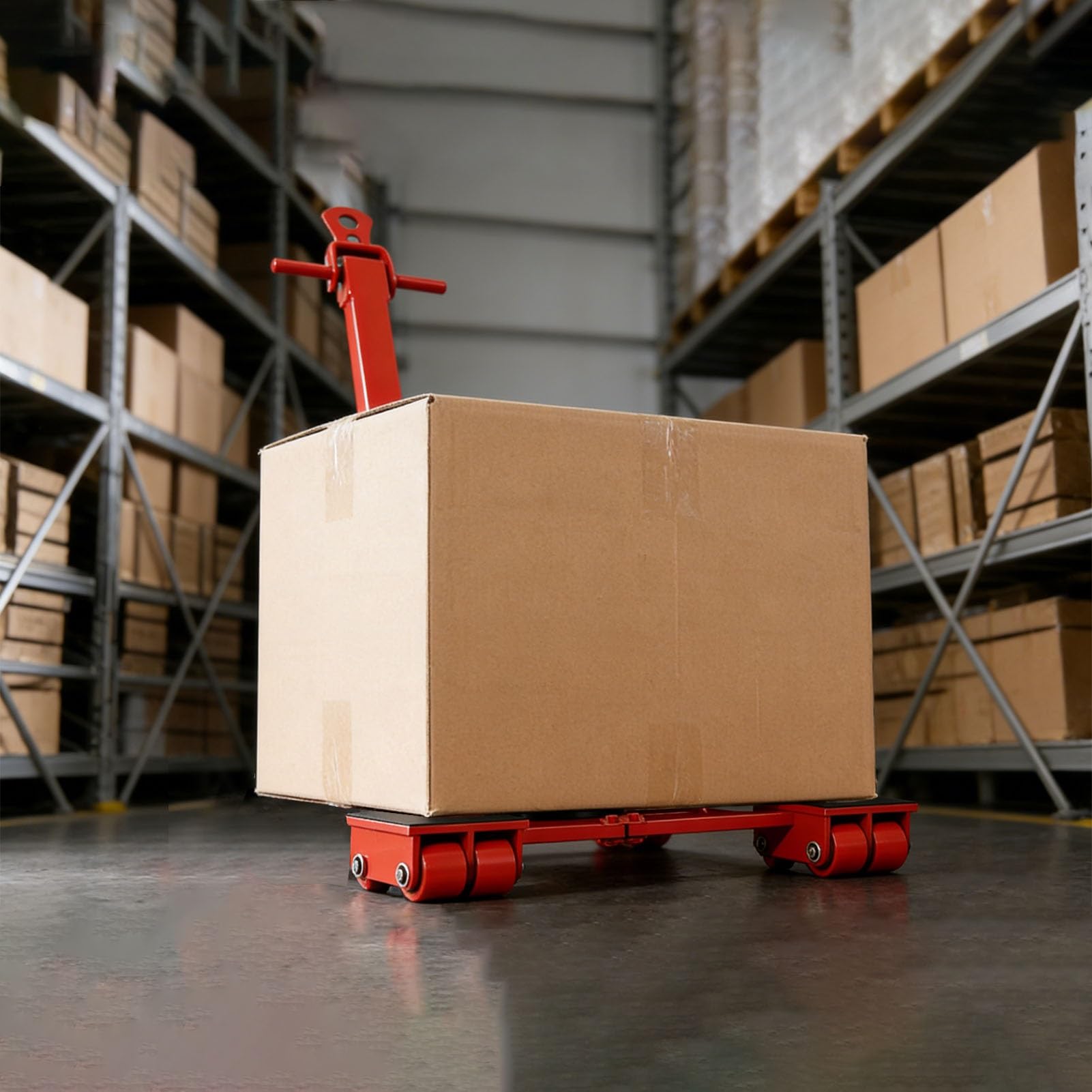 Modułowy wózek mechaniczny o dużej wytrzymałości ze stalowymi kółkami, przemysłowy sprzęt transportowy do zastosowań magazynowych i fabrycznych, nośność 36T