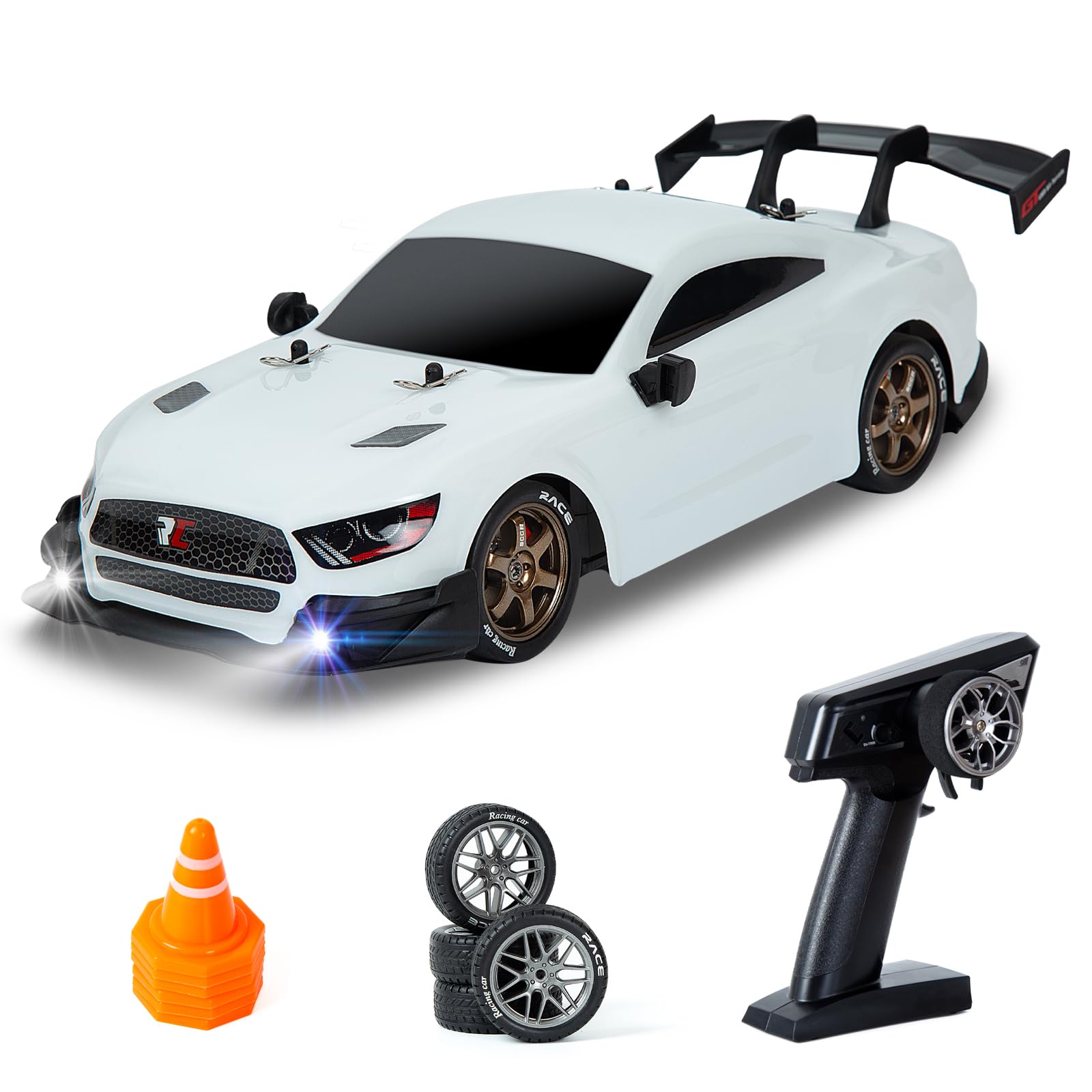 CHEELBORSI RC Drift Car, 1:14 Remote Control Drift Cars 4WD GT Drift RC Cars Drifting Racing Vehicle Toy for Adults Boys Kids