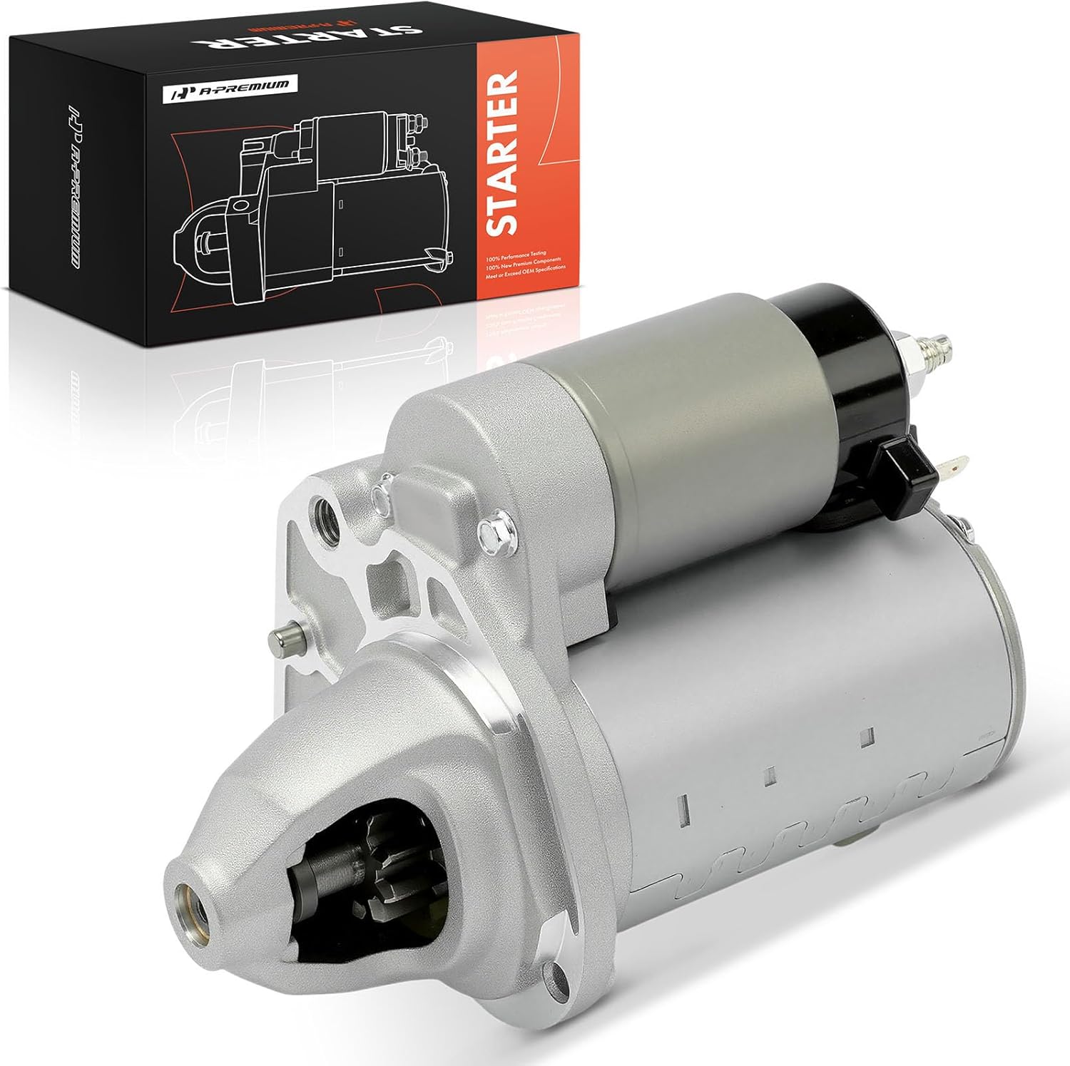 A-Premium Starter Motor — 12V 1.3KW Compatible with Volkswagen Routan and Select Chrysler/Dodge/Jeep/Ram Models
